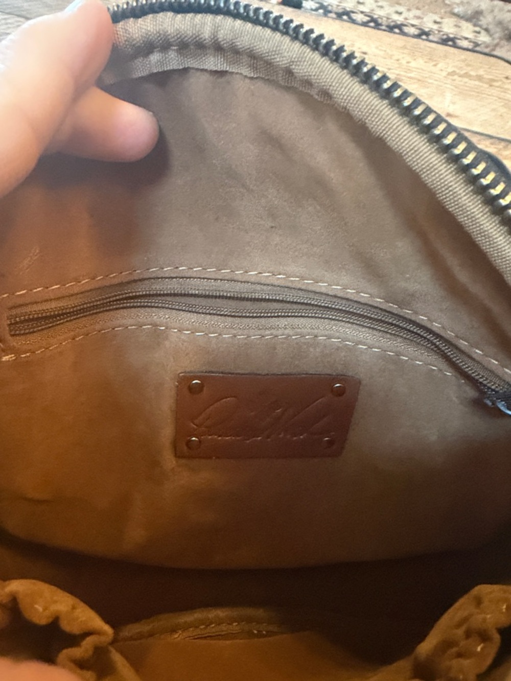 Patricia Nash Ebbe Woven Straw Sibari Canteen Crossbody - Picture 4 of 4